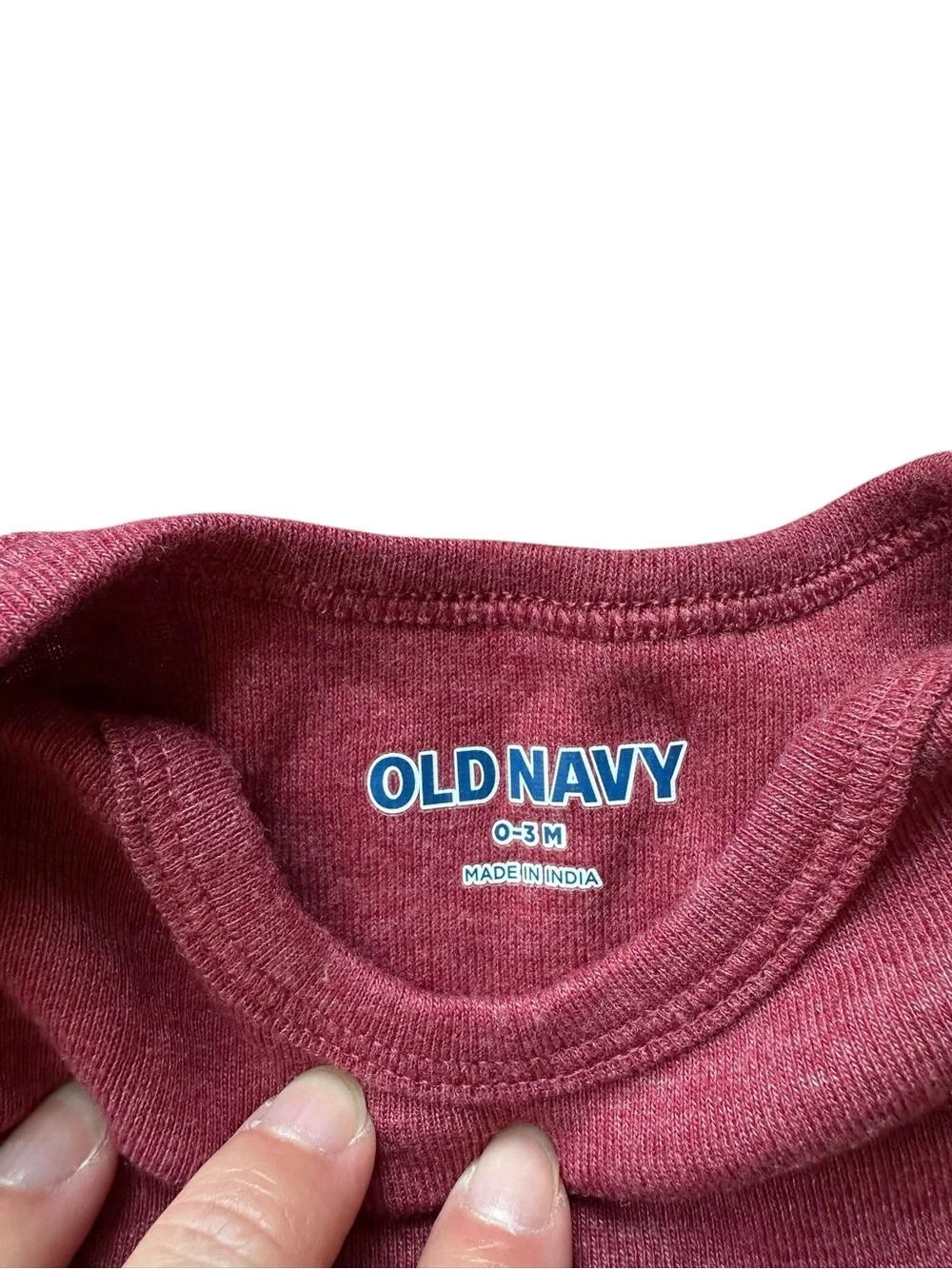 Old Navy long sleeve onesie bodysuit lot size 0-3 month red, pink, floral, brown